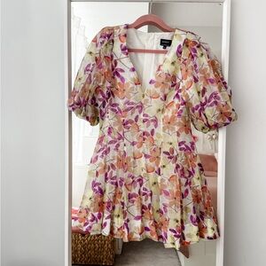 Floral Puff Sleeve Dress